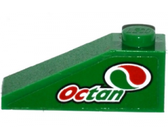 Slope 33 3 x 1 with Octan Logo Pattern Model Right Side (Sticker) - Set 60115