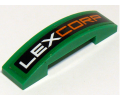 Slope, Curved 4 x 1 Double with 'LEXCORP' Pattern (Sticker) - Set 76045