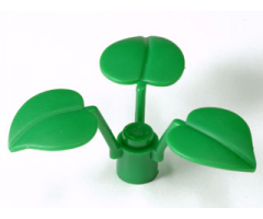 Plant Flower Stem 1 x 1 x 2/3 with 3 Large Leaves