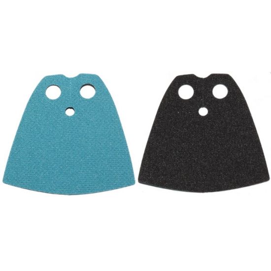 Minifigure, Body Wear Cape Cloth, Standard - Shiny Starched Fabric - Height 3.9 cm with Dark Azure and Black Sides (Lando Calrissian)