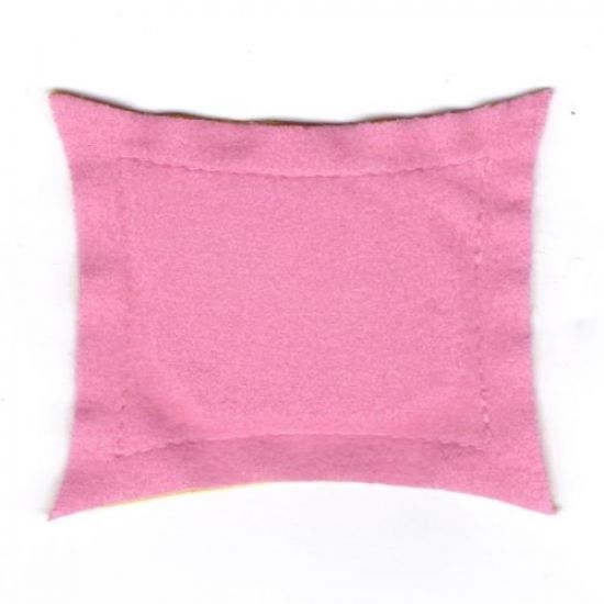 Scala Cloth Pillow Small with Orange and Dark Pink Sides