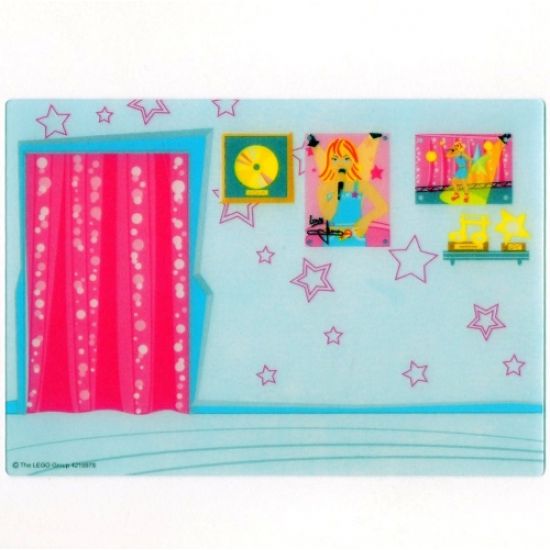 Plastic Backdrop for Set 5942 - Dressing Room
