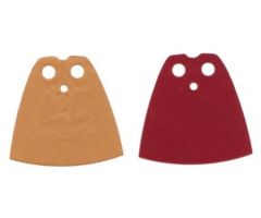 Minifigure, Body Wear Cape Cloth, Standard with Dark Red and Medium Nougat Sides