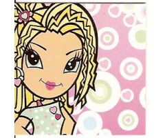 Clikits Paper, Insert 4 x 4 for Frame clikits011, 'Heart' with Pink Circles Background Image