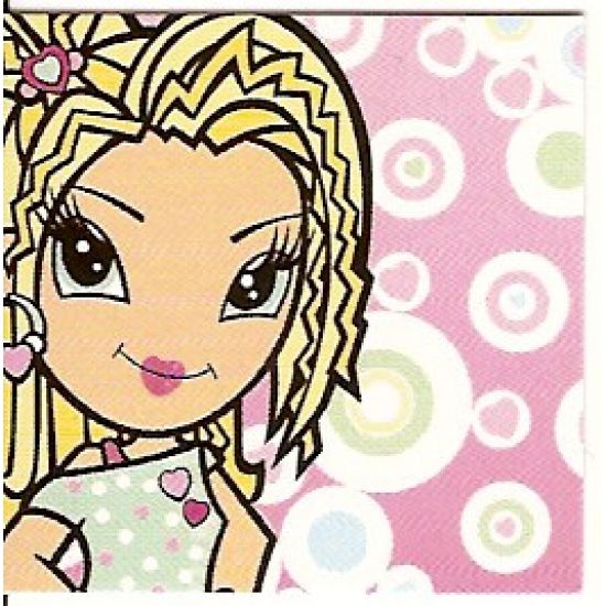 Clikits Paper, Insert 4 x 4 for Frame clikits011, 'Heart' with Pink Circles Background Image