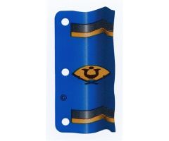 Plastic Flag 3 x 6 Ninja Pattern Blue