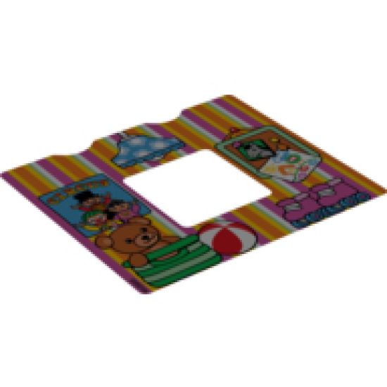 Plastic Duplo Wallpaper with Bedroom Interior Pattern (fits inside 11335)
