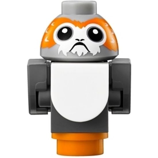 Animal, Air Porg, Star Wars with Dark Bluish Gray Body, Wings and Tail - Brick Built
