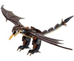 Animal, Air Dragon, Harry Potter (Hungarian Horntail, Dark Brown Wings) - Brick Built