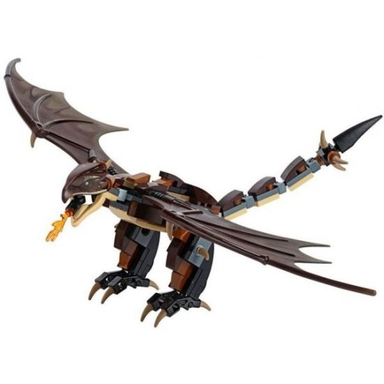 Animal, Air Dragon, Harry Potter (Hungarian Horntail, Dark Brown Wings) - Brick Built
