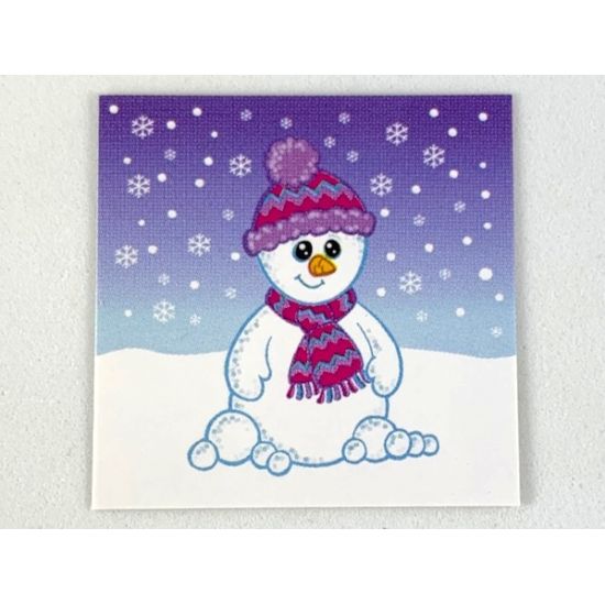 Clikits Paper, Insert 4 x 4 for Frame clikits011, Snowman