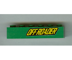 Brick 1 x 6 with Off Roader Right Pattern (Sticker) - Set 4589