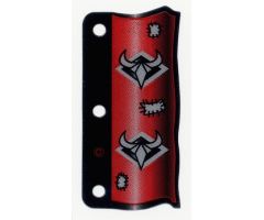Plastic Flag 3 x 6 Ninja Pattern Red
