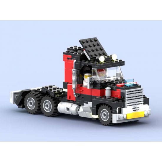 Black cat truck 5571 Minifigure scale