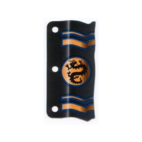 Plastic Flag 3 x 6 Ninja Pattern Black