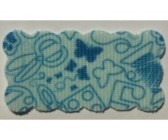 Cloth Sewing, Rectangular, Scalloped Edges, Stars and Butterflies Pattern