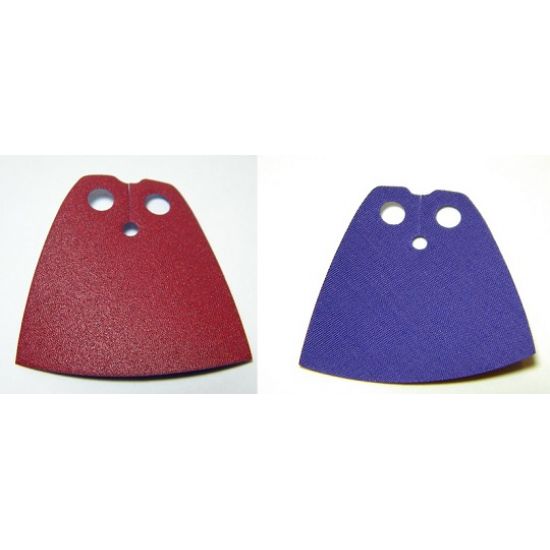 Minifigure, Body Wear Cape Cloth, Standard with Dark Red and Dark Purple Sides