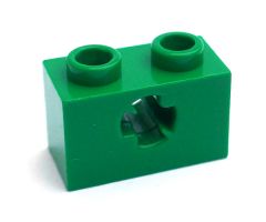 Technic, Brick 1 x 2 with Axle Hole (x Shape)