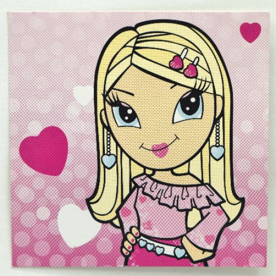 Clikits Paper, Insert 10 x 10 for Frame clikits069, 'Heart' with Pink Background Image