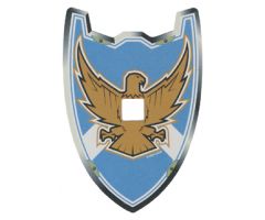 Plastic Shield (Undetermined Material Type) for Large Figures with Knights Kingdom Jayko Hawk Pattern