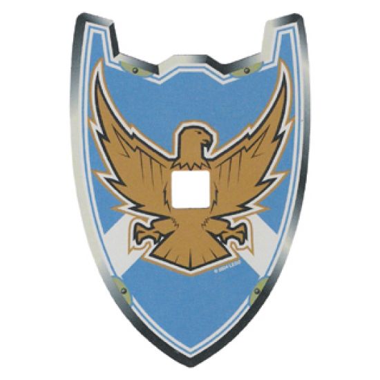 Plastic Shield (Undetermined Material Type) for Large Figures with Knights Kingdom Jayko Hawk Pattern