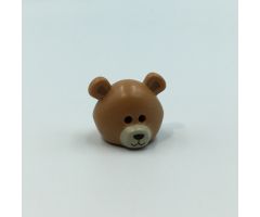 Minifigure, Headgear Mask Bear / Panda Face with Medium Nougat Ears Pattern (BAM)