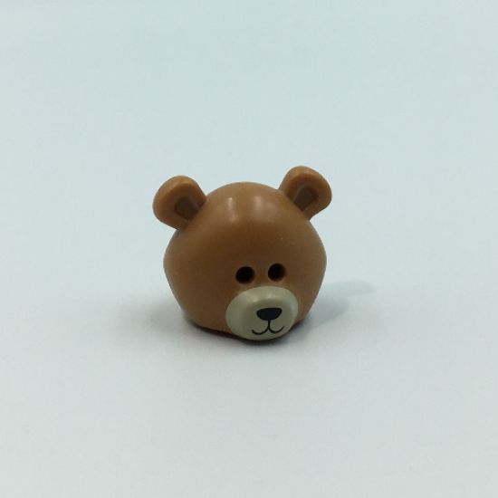 Minifigure, Headgear Mask Bear / Panda Face with Medium Nougat Ears Pattern (BAM)