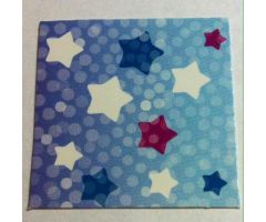Clikits Paper, Insert 4 x 4 for Frame clikits011, Stars Image