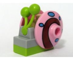 Snail, Spongebob Squarepants with Bright Pink Shell (Gary) - Brick Built