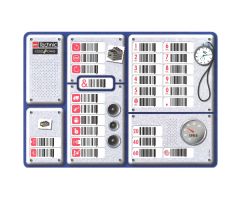Electric, Programmable Code Pilot Bar Code Sheet, laminated, 2 sided (paper size A3)