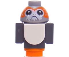 Animal, Air Porg, Star Wars with Dark Bluish Gray Wings and Black Tail - Brick Built