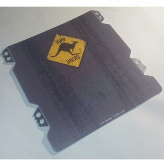 Plastic Ramp Cover with Tire Tracks and 'JUMP AHEAD' Kangaroo Sign Pattern (8490)