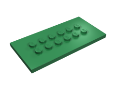 Plate, Modified 4 x 8 with Studs in Center