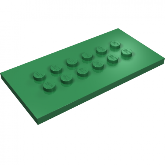 Plate, Modified 4 x 8 with Studs in Center