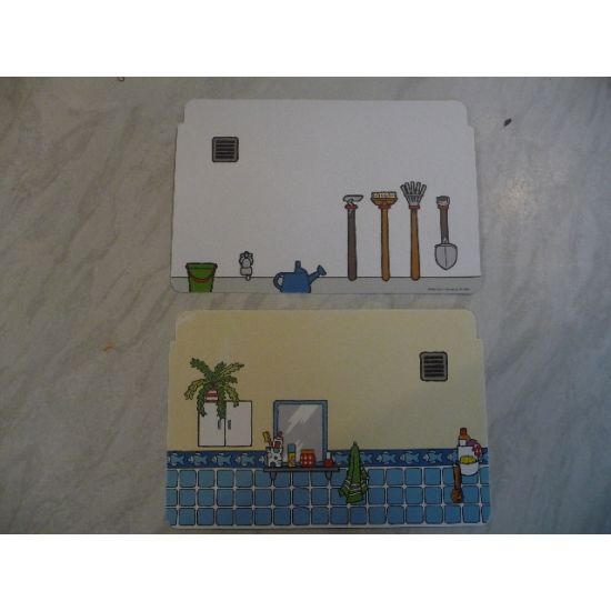 Plastic Backdrop - Outside Tap & Tools / Bathroom