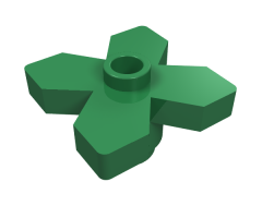 Plant Flower 2 x 2 Leaves - Angular