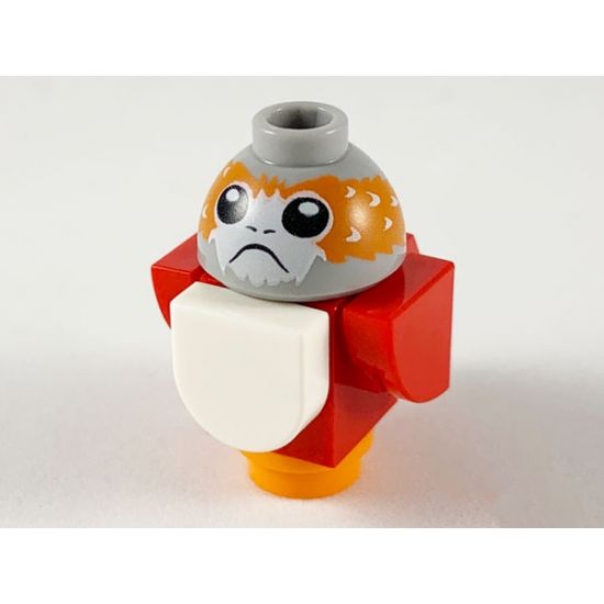 Animal, Air Porg, Star Wars with Red Wings and Tail - Brick Built