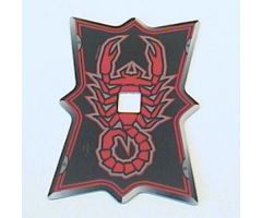 Plastic Shield for Large Figures with Knights Kingdom Vladek Scorpion Pattern