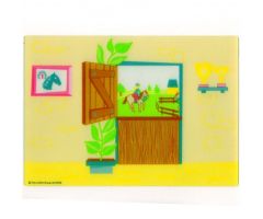 Plastic Backdrop for Set 5941 - Horse Stable