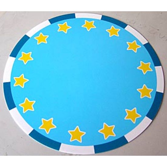 Plastic Playmat Duplo, Circus Ring with Yellow Stars Pattern