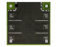 Paper Playmat Road Parking Site (853656)