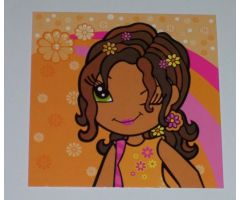 Clikits Paper, Insert 10 x 10 for Frame clikits069, 'Daisy' Winking Image