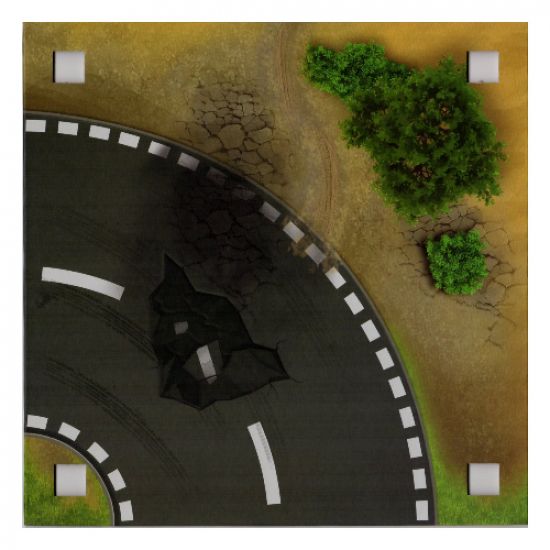 Paper Playmat Road Curved #1 (853656)