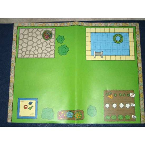Plastic Playmat, Greenery with Swimming Pool from Sets 3620 / 9130, Duplo