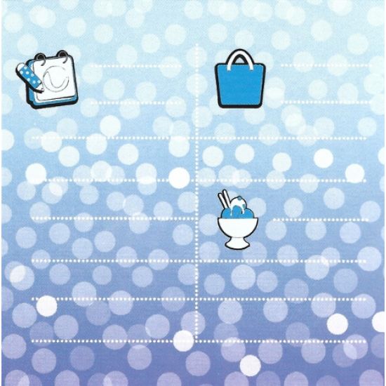 Clikits Paper, Insert 10 x 10 for Frame clikits069, List with Blue Background Image
