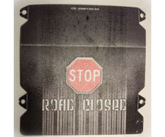 Plastic Ramp Cover with Stop Sign and 'ROAD CLOSED' Pattern (8492)