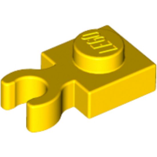 Plate, Modified 1 x 1 with Open O Clip Thick (Vertical Grip)