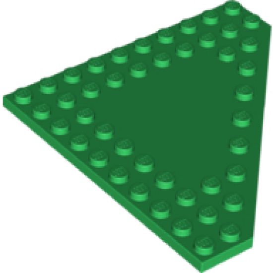 Wedge, Plate 10 x 10 Cut Corner with no Studs in Center
