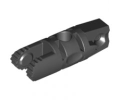 Hinge Cylinder 1 x 3 Locking with 1 Finger and 2 Fingers on Ends, 7 Teeth, with Hole