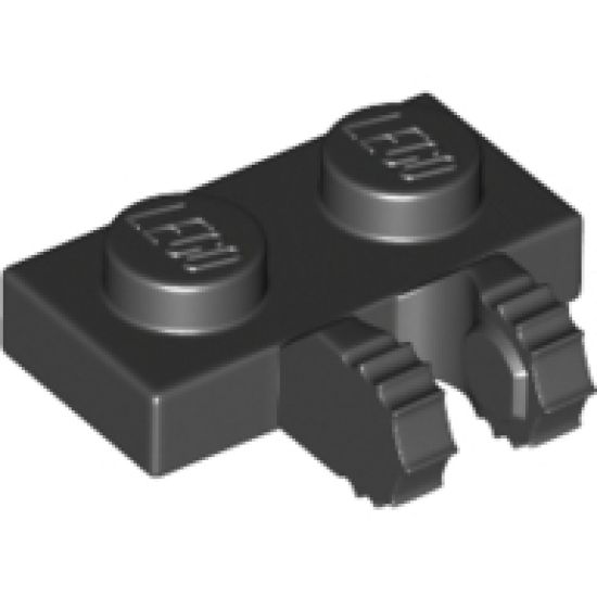 Hinge Plate 1 x 2 Locking with 2 Fingers on Side and 7 Teeth